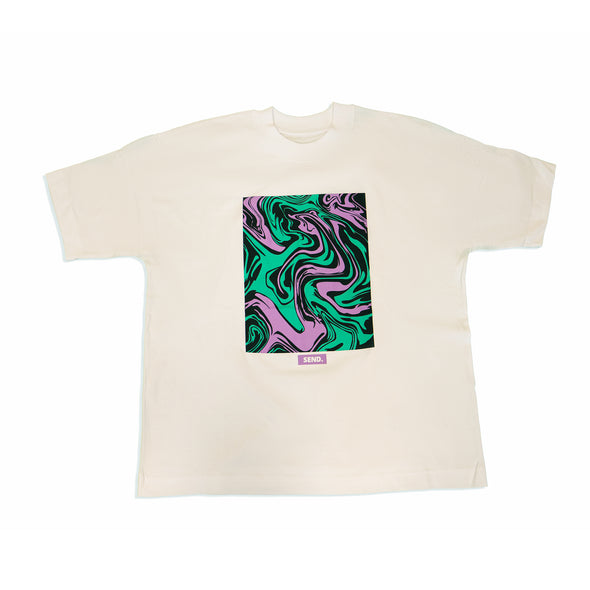 Send BluePink Swirl Oversized T-shirt